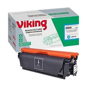 Viking - Tonercartridge - Cyaan - Compatibel met HP 508A CF361A - Hoge Capaciteit - 5000 pagina's