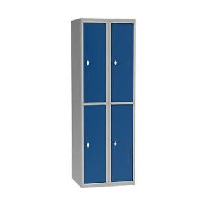 Garderobekast Metaal 4 deuren Hangslot 600 x 500 x 1.800 mm Grijs