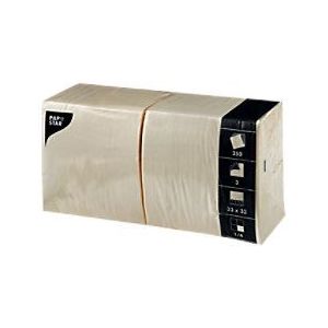 PAPSTAR Servetten 33 cm Cellulose CrÃ¨me 250 Stuks