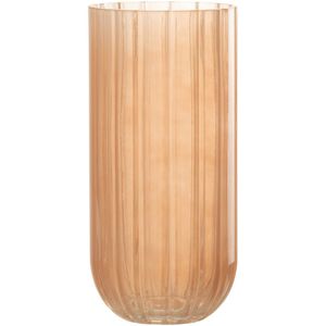 J-LINE VAZE YONI – GLAS PERZIK GROOT