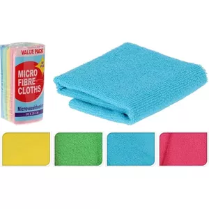 Microvezel schoonmaakdoeken – 60 x 40cm – 3 Stuks Blauw Donker Grijs Licht Grijs