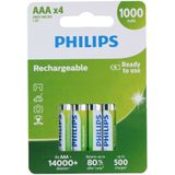 Philips AAA Oplaadbare Batterijen