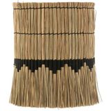 J-Line lampenkap Motief - gras/rotan - naturel/zwart - small