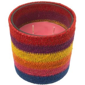 J-Line Geurkaars Basket Wax Rainbow Klein - 45H