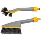 HOZELOCK TWIN PACK AUTOWASBORSTEL & WIELBORSTEL INCL. SHAMPOOSTICKS