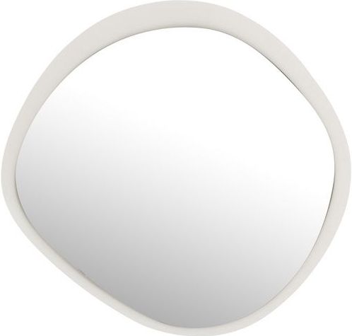J-LINE WANDSPIEGEL ROND METAAL/GLAS WIT SMALL