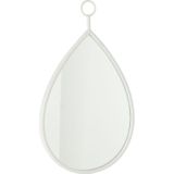 J-LINE HANGENDE SPIEGEL DROP MIRROR/MDF WHITE MEDIUM