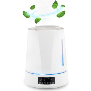 Grundig Luchtbevochtiger - Aroma Diffuser - Humidifier met Hygrometer - Inhoud 4L - Wit