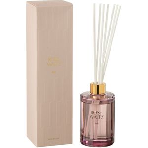 J-Line geurolie + stokjes - Roze Waltz - floral