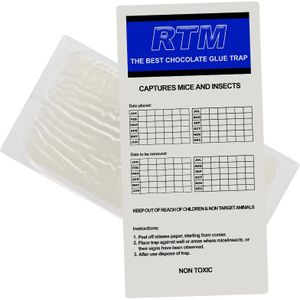 Muizen Lijmplanken Trapper RTM Chocolade (10 Stuks) Tegen Muizen - Inclusief chocoladelokstof - Lijm droogt niet op - Snel resultaat