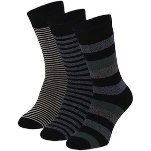 Badstof sokken fashion assorti zwart