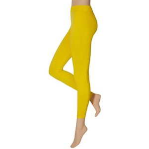Ladies party leggings 200 denier geel