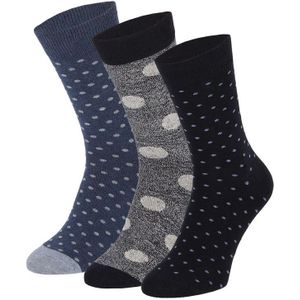 Kleurrijke heren sokken met stip (2x3 paar)