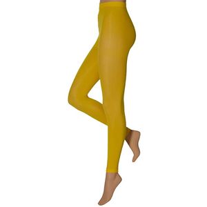 Ladies party leggings 60 denier geel