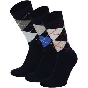 Modal fashion sokken assorti navy blauw