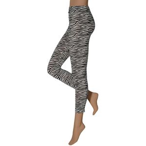 Dames legging met print zebra design