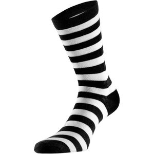 Feest sokken met strepen zwart
