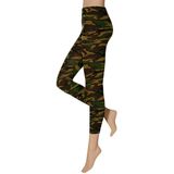 Dames legging met print camouflage design