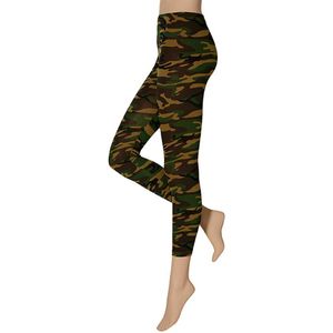 Dames legging met print camouflage design