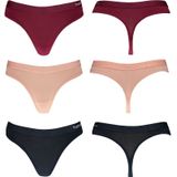 Bamboe string dames assorti kleuren