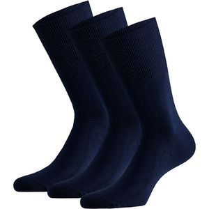 Modal antipress sokken marine blauw