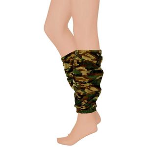 Zachte beenwarmers met print camouflage design one size