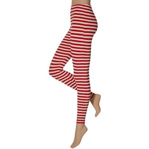 Party ladies leggings stripes rood