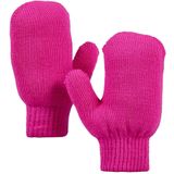 Feest baby handschoenenen fluor rose one size