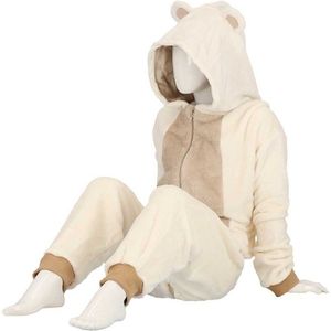 Kinder onesie beer assorti beige