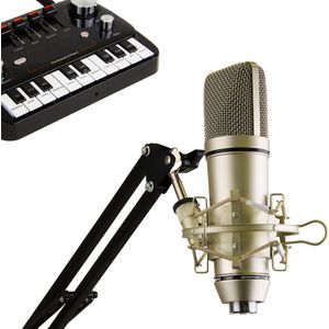 My Mic Professionele Microfoon voor PC Inclusief Microfoon Arm en Geluidskaartmixer – Gaming Microfoon Studio Microfoon – USB Microfoonele Microfoon