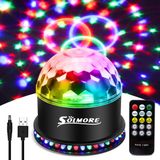 SOLMORE LED RGB Disco Lichteffecten-Party Laser Light-Stembediening Discolamp Discolichten-Stroboscoop effect-Lichteffect-met Afstandsbediening
