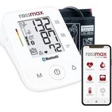 Rossmax X3 BT - Bloeddrukmeter Bovenarm Hartstichting - Klinisch Gevalideerd - Hartslagmeter - Bluetooth - Smartphone App - Onregelmatige Hartslag - Geheugen - Gemiddelde 3 Metingen - Manchet 22 - 40 cm - 2 Gebruikers en Gastmodus