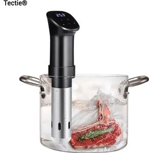 Tectie® Sous Vide Stick 1600W - Slow Cooker Apparaat - Precisie Koker - LED Touchscreen - Water Koken - Met Vlees Thermometer & Time