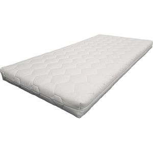 Bedworld Matras 55x110 cm - Matrashoes met rits - Polyether matras - Medium Comfort - Peuterbed