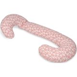 Body pillow - 240 cm - 100% katoen - roze zwaantjes