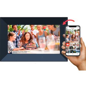 Denver Digitale Fotolijst 7 inch met Frameo App - Fotokader WiFi - IPS Touchscreen - 16GB - PFF726 - Zwart