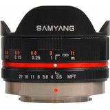 Samyang 7.5mm F3.5 UMC Fisheye - Prime lens - geschikt voor Micro 4/3 - zwart
