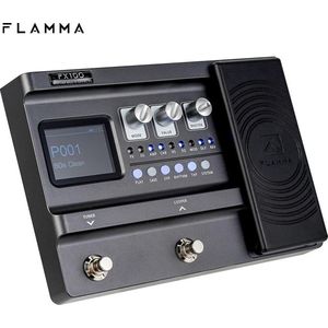 Flamma FX100 Multi Effects Guitar Pedal | Processor Met 151 Effecten | 200 Preset | 80S Looper | 55 Amp Modellering | Expressie Pedaal