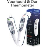 Librie Oorthermometer voorhoofdthermometer medische thermometer infrarood thermometer koortsthermometer digitale thermometer babythermometer koorts meten slimme thermometer temperatuurmeter-Incl Batterijen en NL/FR/EN handleiding