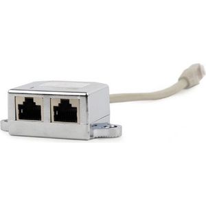 Adapter Splitter Ethernet LAN naar 2 x RJ45 GEMBIRD NCA-SP-02 (15 m)