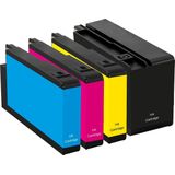 Multipack compatible inktcartridges (4 cartridges) geschikt voor HP OfficeJet Pro 251DW, 276DW, 8100, 8600, 8600 Plus, 8610, 8615, 8620, 8630, 8640, 8660 (C2P43AE)
