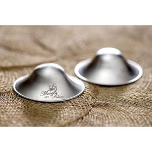 MOOGCO Silver nipple guards - tepelkapjes - maat XL - de originele zilveren tepelbeschermer- 925 zilver