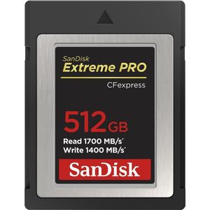 SanDisk CF Express Extreme Pro 512GB 1700MB/s Read 1400MB