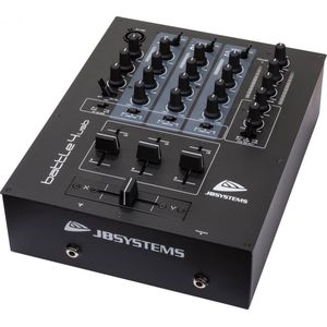 DJ mixer, 9 inputs on 4 channels (3 line, 2 phono, 2 mic, 2 USB)