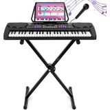 Áengus keyboard 54 toetsen, Piano met standaard en Microfoon - A430