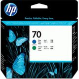 HP 70 - Inktcartridge / Blauw / Groen