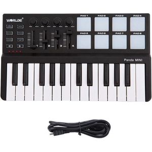25-Key Controller - USB Keyboard & Drum Pad - Muziek Arrangeur Toetsenbord - Elektronische Sound Controller - Panda MINI