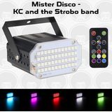 Mister Disco - KC & The Strobo Band | Stroboscoop | Discolamp | LED lamp | Afstandsbediening | Muziek gestuurd | Discolamp kinderen | Feestverlichting | Partyverlichting | Discoverlichting