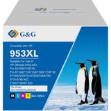 G&G 953 XL Inktcartridge compatibel met HP 953 953XL Hoge Capaciteit / 4-pack Zwart en Kleur