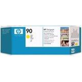 HP 90 - Inktcartridge / Geel + Cleaner
